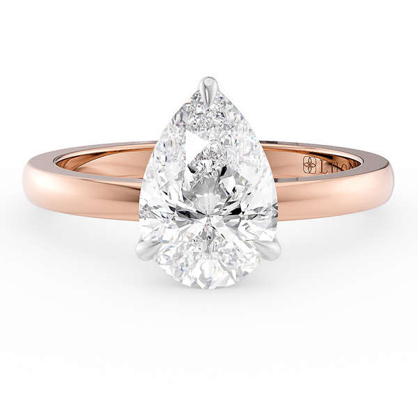 Lucce Constance Solitaire Pear Diamond
