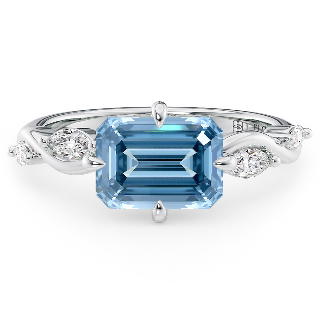 Lucce Constance Vielle Emerald Ocean Blue Diamond