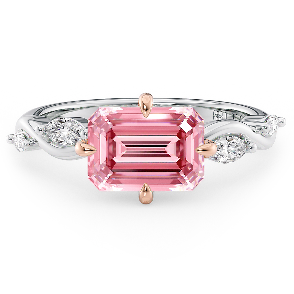 Lucce Constance Vielle Emerald Rosé Pink Diamond