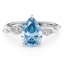 Load image into Gallery viewer, Lucce Constance Viello Pear Ocean Blue Diamond
