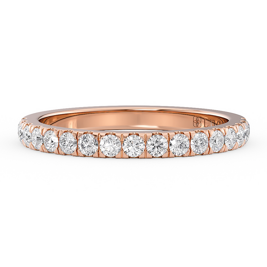 Load image into Gallery viewer, LUCCE Half Eternity Pavé Diamond Ring in Gold or Platinum

