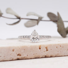 Load image into Gallery viewer, Azalea Pavé Pear Diamond
