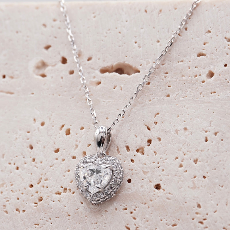 Presa Heart 1.39ctw Necklace Lab Diamond