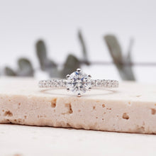 Load image into Gallery viewer, Miriam Pavé 0.48ct SUPERNOVA Moissanite 14K White Gold
