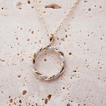 Load image into Gallery viewer, Fiore Necklace 0.24CTW Lab Diamond 14K Yellow and White Gold
