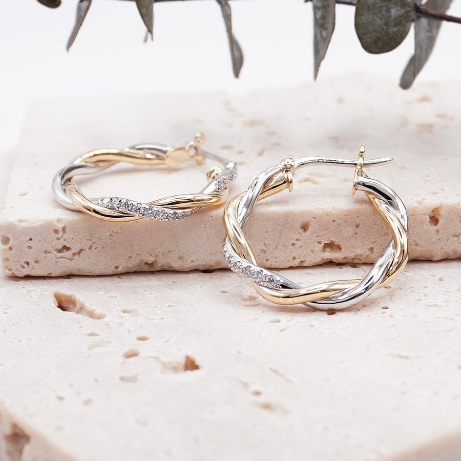 Load image into Gallery viewer, LUCCE FIORE™ Hoop Earrings Diamond
