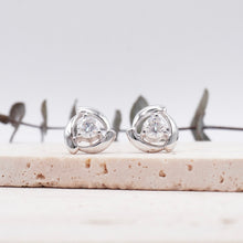 Load image into Gallery viewer, Amanda Earrings 0.96CTW SUPERNOVA Moissanite 14K White Gold
