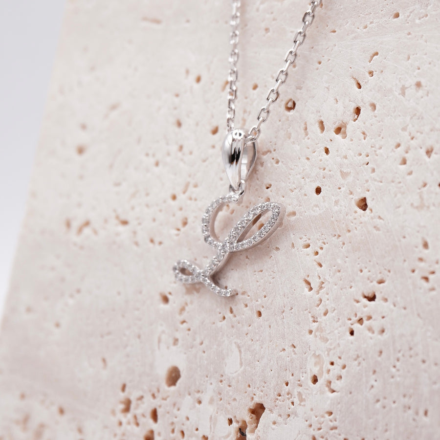 Load image into Gallery viewer, LUCCE Personalized Letter Necklace Diamond
