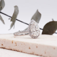 Load image into Gallery viewer, Montevalle Pavé Pear Diamond
