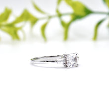 Load image into Gallery viewer, Linea Asscher 1.00ct SUPERNOVA Moissanite 14K White Gold
