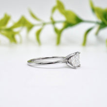 Load image into Gallery viewer, Sapienza Princess 1.00ct SUPERNOVA Moissanite 14K White Gold
