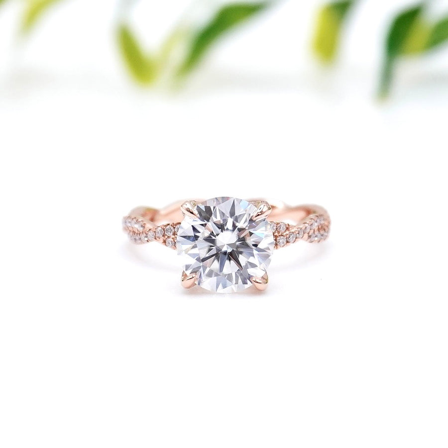 Load image into Gallery viewer, LUCCE JAMILA™ 1.95ct CELESTE™ Moissanite 14K Rose Gold
