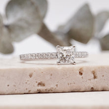 Load image into Gallery viewer, Firenze Pavé Princess Diamond
