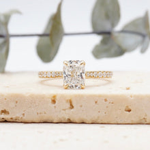 Load image into Gallery viewer, Azalea Pavé Cushion Diamond
