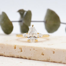 Load image into Gallery viewer, Sophia Pear Lab Diamond 1.03ct E VS1 Ex IGI 18K Yellow Gold
