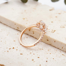 Load image into Gallery viewer, Siena Pavé Pear Moissanite
