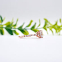 Load image into Gallery viewer, Rina Pavé Emerald Rosé Lab Diamond
