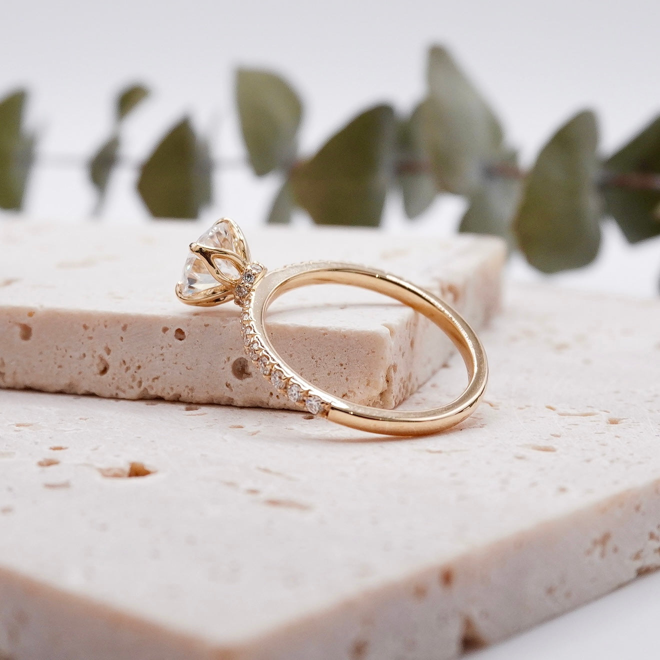 Petal engagement ring by Lucce