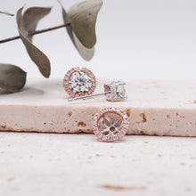 Load image into Gallery viewer, Montevalle Pavé Rosé Earrings
