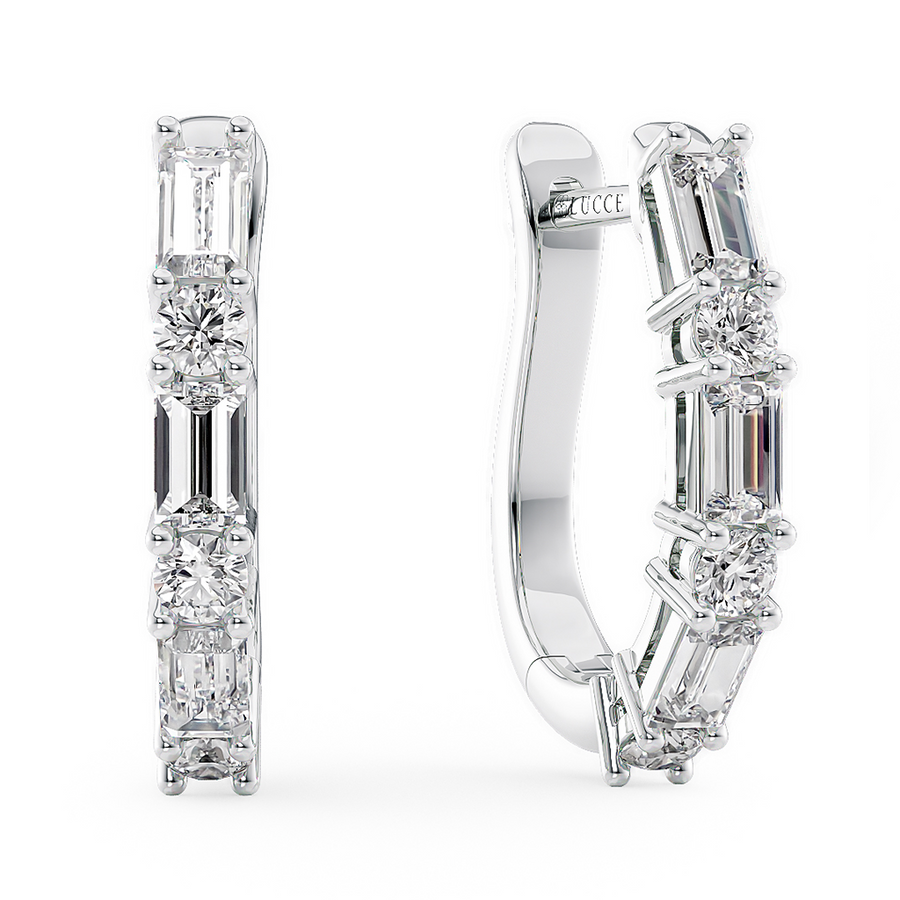 Load image into Gallery viewer, LUCCE DELLA™ Hoop Earrings Diamond
