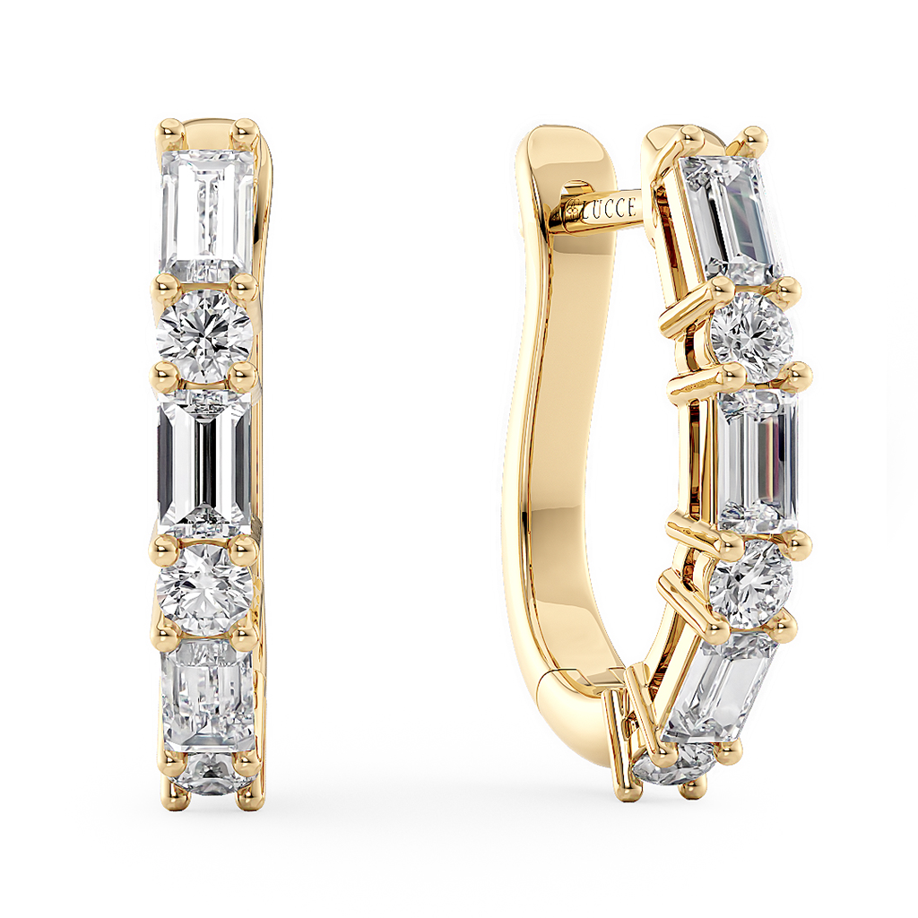 Load image into Gallery viewer, LUCCE DELLA™ Hoop Earrings Diamond
