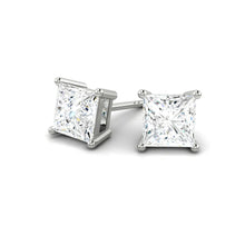 Load image into Gallery viewer, Diana Princess Earrings 1.00CTW Lab Diamond Platinum
