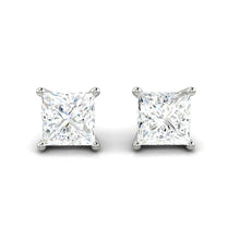 Load image into Gallery viewer, Diana Princess Earrings 1.00CTW Lab Diamond Platinum
