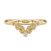 LUCCE ECUADORIAN™ Fili Chevron 1.50mm Natural Diamond 0.01ctw 18K Yellow Gold