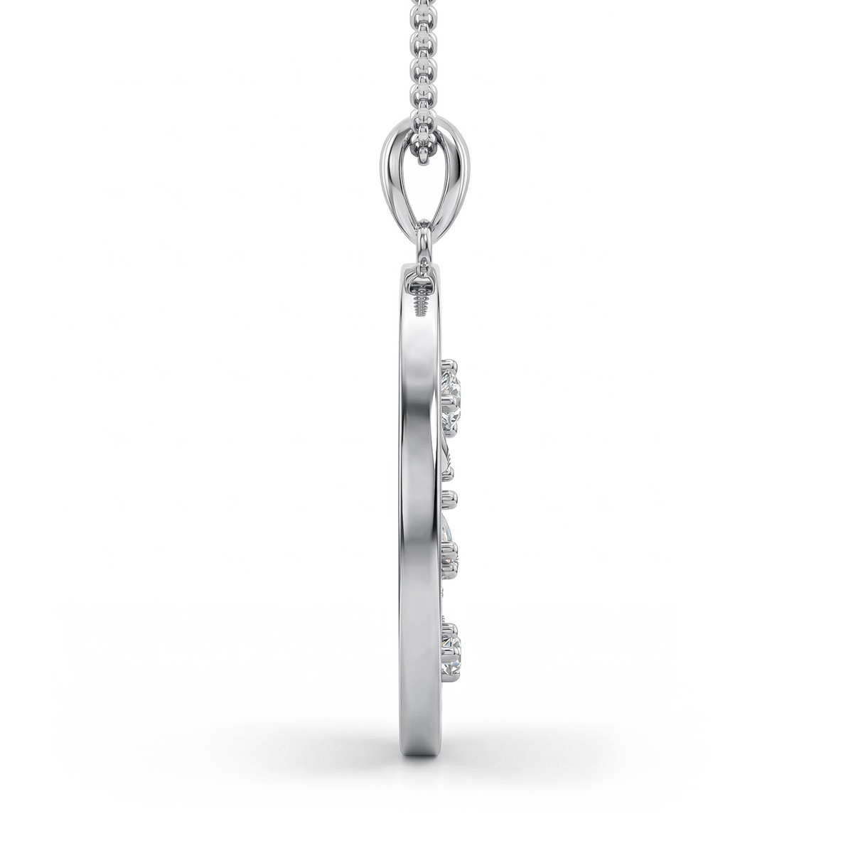 Load image into Gallery viewer, LUCCE ECUADORIAN Marquise diamonds in intertwining vines encase round pendant in white, yellow and rose gold and platinum
