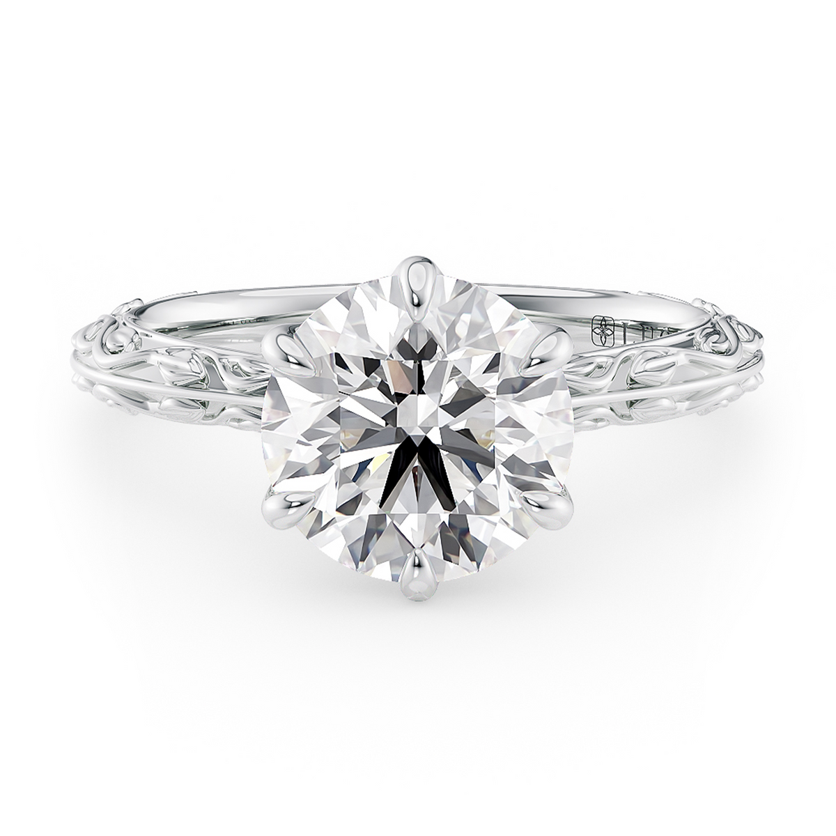 Load image into Gallery viewer, LUCCE ECUADORIAN™ Fili Round Lab Diamond 1.53ct D VS1 Id IGI Platinum

