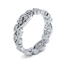 Load image into Gallery viewer, LUCCE ECUADORIAN™ Lush Band 0.23ctw Celeste Moissanite 14K White Gold
