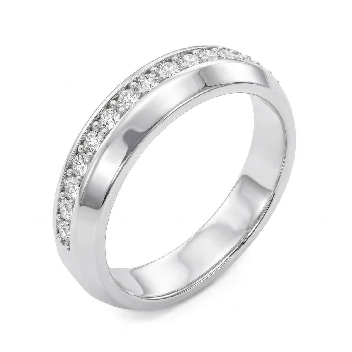 Load image into Gallery viewer, LUCCE ECUADORIAN™ Vio 5mm Natural Diamond 0.28ctw Platinum
