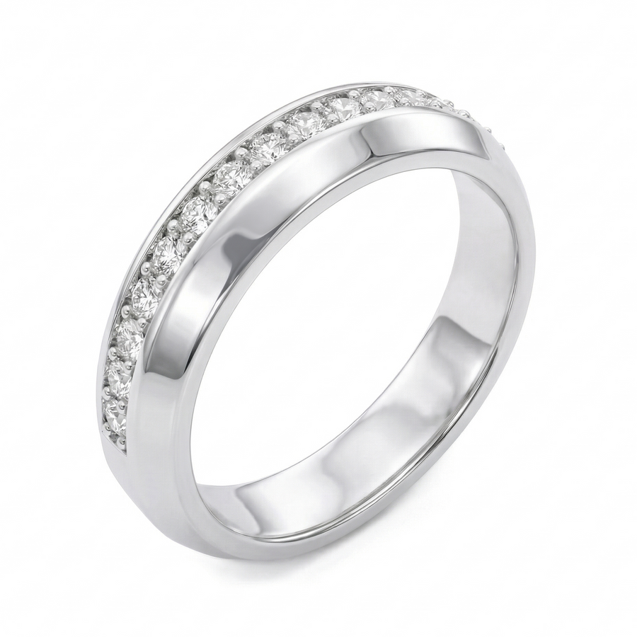 Load image into Gallery viewer, LUCCE ECUADORIAN™ Vio 5mm Natural Diamond 0.28ctw Platinum

