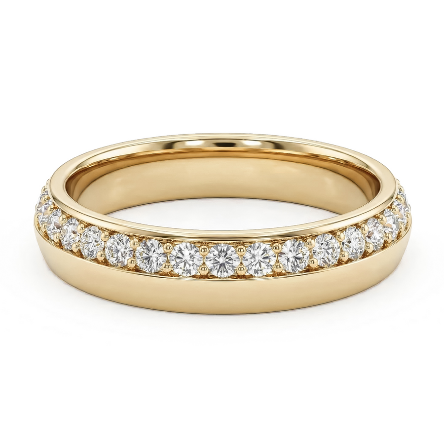 Load image into Gallery viewer, LUCCE ECUADORIAN™ Vio 4mm Natural Diamond 0.28ctw 18K Yellow Gold
