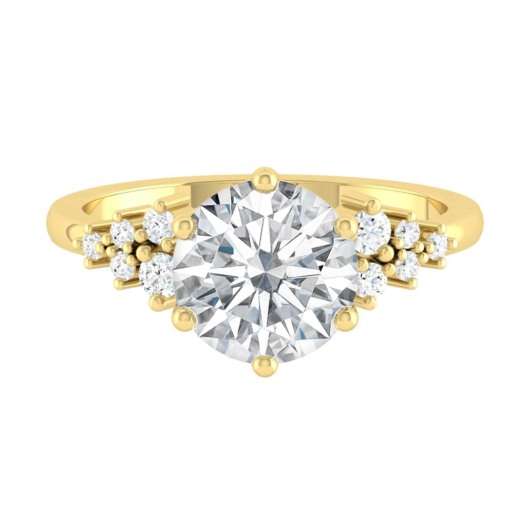 Ellia 0.51ct D VVS2 Id IGI 18K Yellow Gold