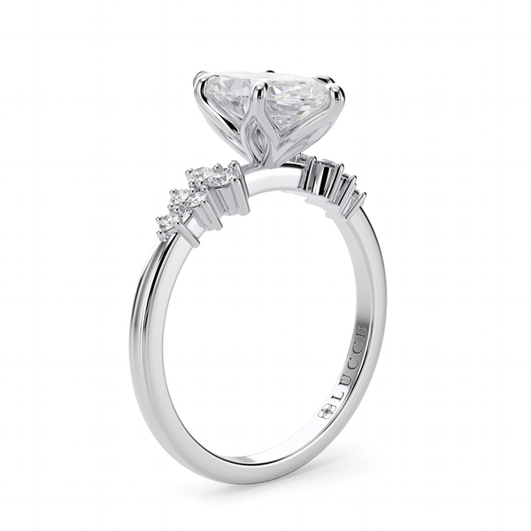 Lucce Ellia Marquise Moissanite