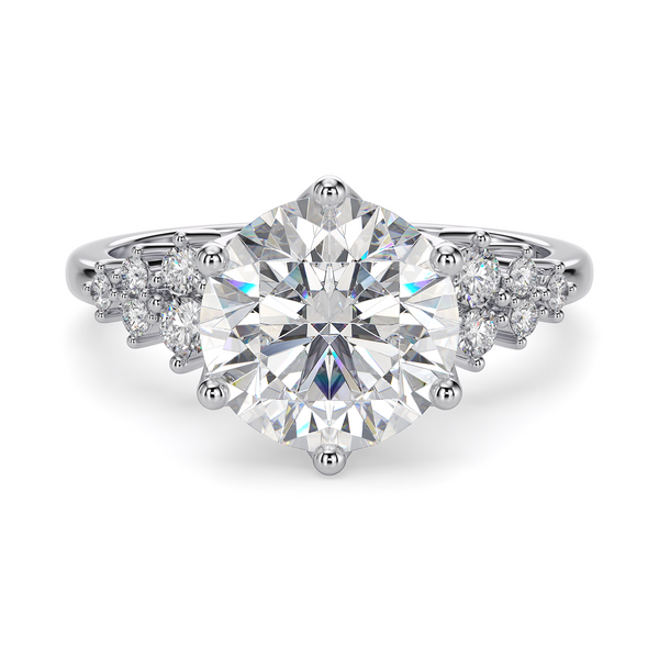 Lucce Ellia Round Moissanite