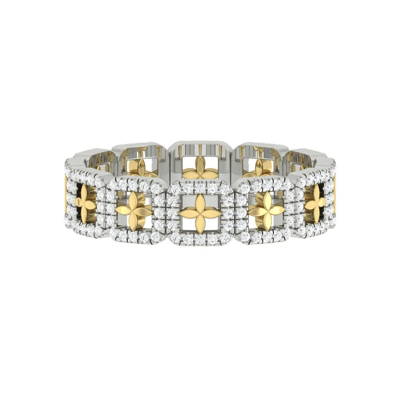 Emblem Luxe Band  0.48 CTW Lab Diamond 18K White/Yellow Gold