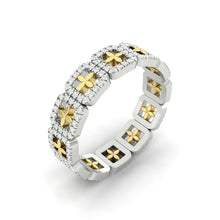 Load image into Gallery viewer, Emblem Luxe Band  0.48 CTW Lab Diamond 18K White/Yellow Gold
