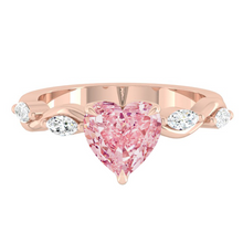 Load image into Gallery viewer, Constance Heart Rosé Pink Diamond
