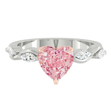 Load image into Gallery viewer, Constance Heart Rosé Pink Diamond
