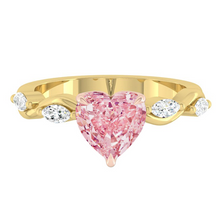 Load image into Gallery viewer, Constance Heart Rosé Pink Diamond
