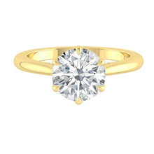 Load image into Gallery viewer, Azalea 0.77ct E VVS2 Id IGI 18K Yellow Gold
