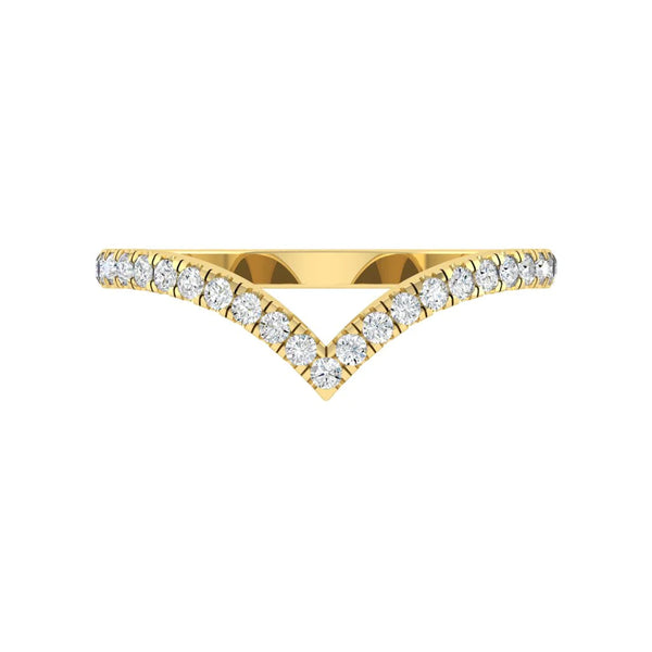 Lucce Leia Pavé 0.29CTW Lab Diamond 14K Yellow Gold