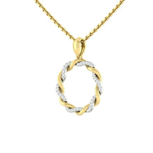 Load image into Gallery viewer, Fiore Necklace 0.24CTW Lab Diamond 14K Yellow and White Gold
