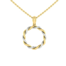 Load image into Gallery viewer, Fiore Necklace 0.24CTW Lab Diamond 14K Yellow and White Gold
