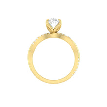 Load image into Gallery viewer, Fiore Oval Lab Diamond 1.02ct D VVS2 Id IGI 14K Yellow Gold
