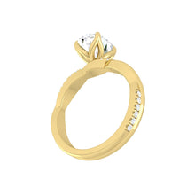 Load image into Gallery viewer, Fiore Oval Lab Diamond 1.02ct D VVS2 Id IGI 14K Yellow Gold
