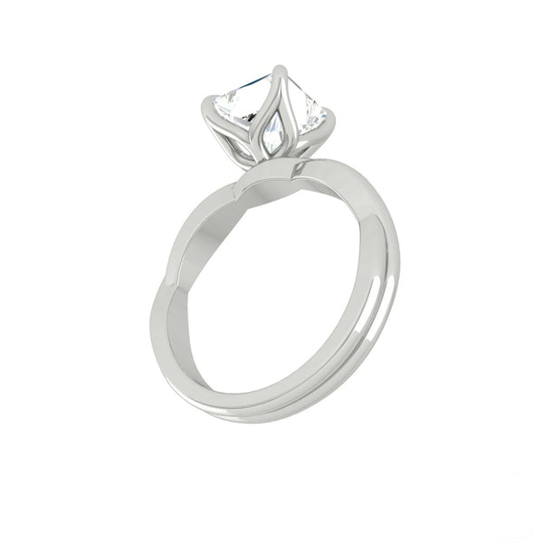 Lucce Fiore Solitaire Cushion Diamond