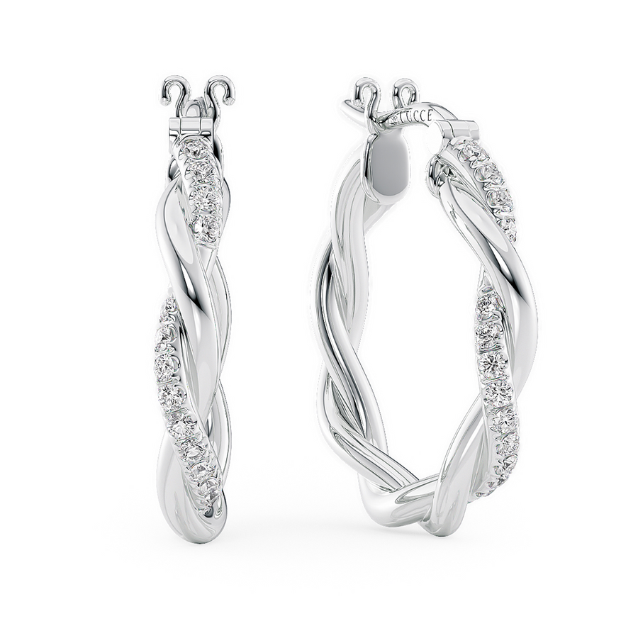 Load image into Gallery viewer, LUCCE FIORE™ Hoop Earrings Diamond
